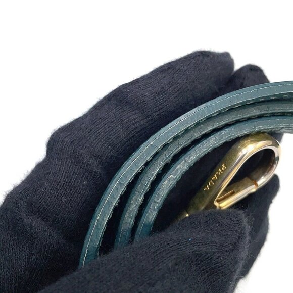 PRADA 2way Handbag Saffiano LeatherLeather Green BL0837 - Picture 8 of 16